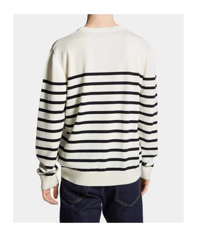 Dsquared2 Wool Sweater With Striped Pattern In Neutral