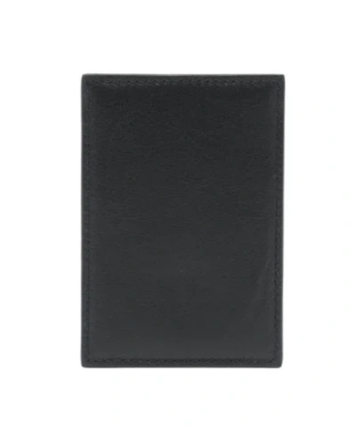 Alexander Mcqueen Alexander Mc Queen Magnetic Card Holder With Logo In Black