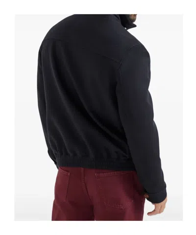 Brunello Cucinelli Stand-collar Zip Jacket In Black