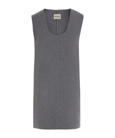 Khaite Wool Sleeveless Dress