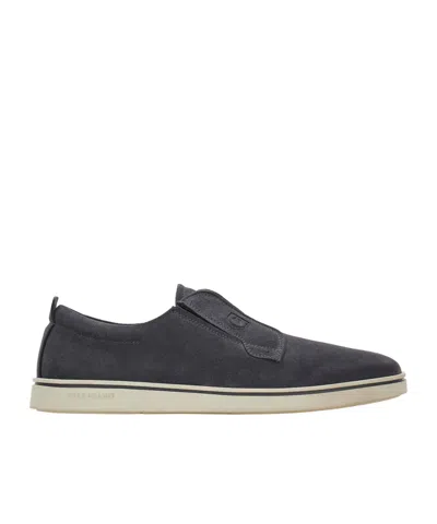 Ferragamo Navy Blue Laceless Sneakers