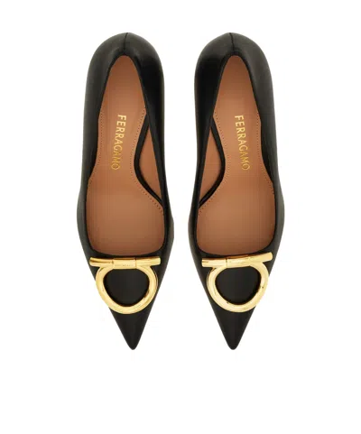 Ferragamo Pointed-toe Versatile High Heels In Brown