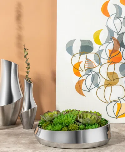 Nambe Nambé Symphony Low Bowl In Metallic
