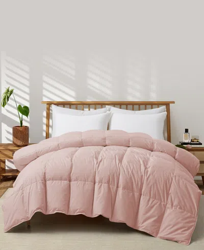 Unikome All Season Goose Down Comforter, California King In Pink