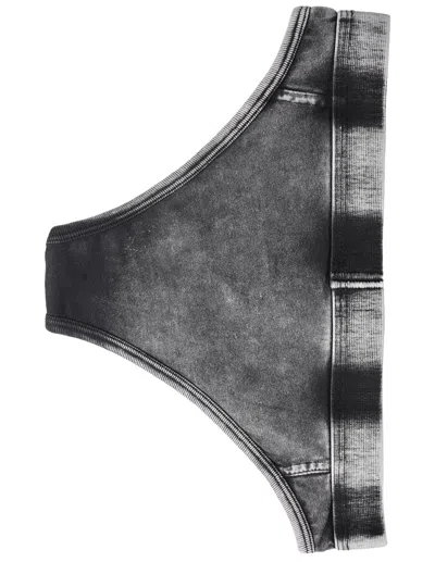 Diesel Underwear Set Contrast Stitching Elasticated Waistband In Gray