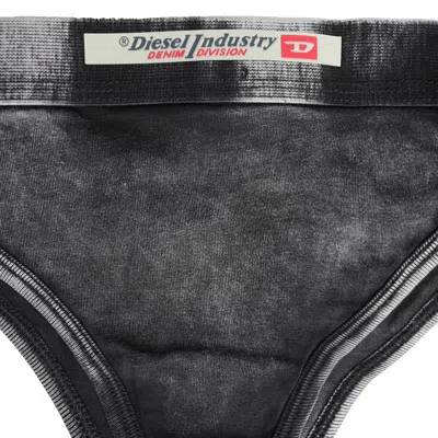 Diesel Underwear Set Contrast Stitching Elasticated Waistband In Gray