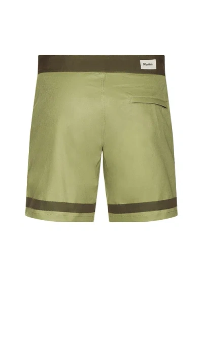 Rhythm Acres Swim Trunk In Green