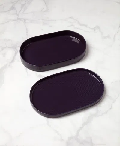 Lenox Modulus Serving Platter & Bowl Set In Black