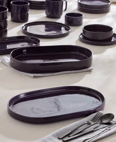 Lenox Modulus Serving Platter & Bowl Set In Black