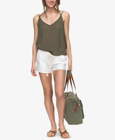 Roxy Oceanside Short In Sea Salt In White