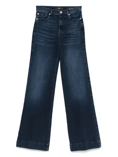 7 For All Mankind The Leggy Bootcut Denim Jeans In Blue