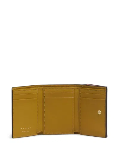 Marni Colour-block Leather Wallet