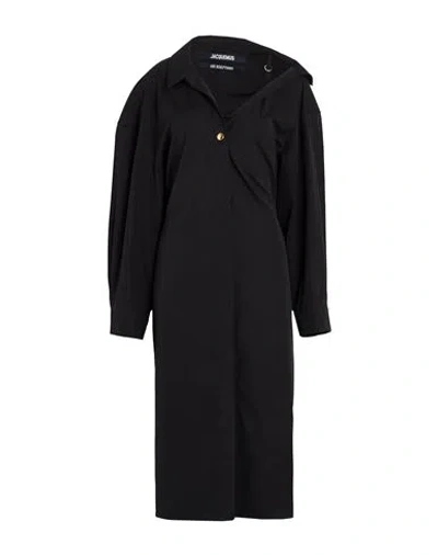 Jacquemus Woman Midi Dress Black Size 8 Cotton