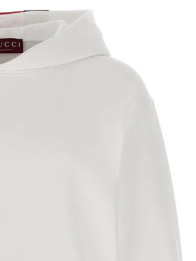 Gucci Men Nastro Web Hoodie In White