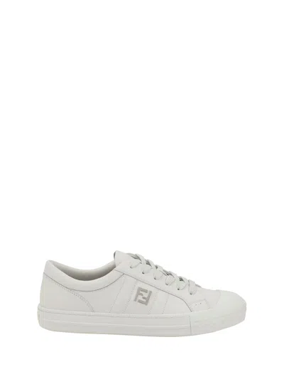 Fendi Valentino Garavani Multicolor Fabric And Mesh True Act Sneakers In White