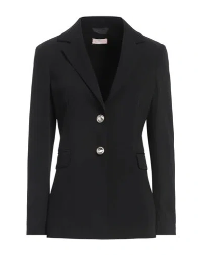Liu •jo Woman Blazer Black Size 8 Polyester In Black