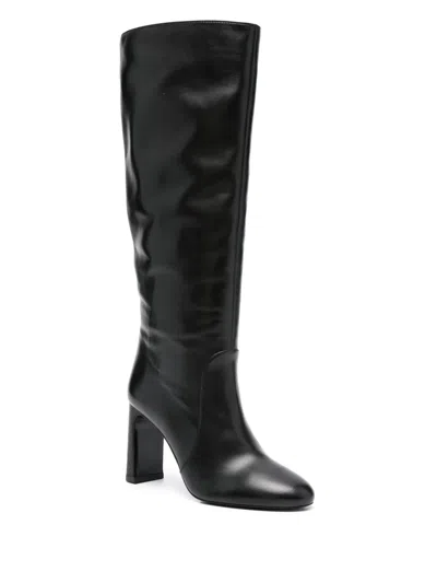 Stuart Weitzman Nappa Leather Knee-high Babette Boots In Black