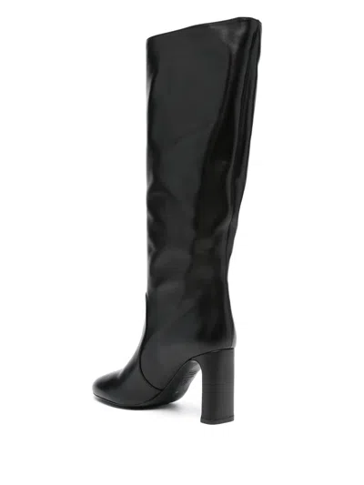 Stuart Weitzman Nappa Leather Knee-high Babette Boots In Black