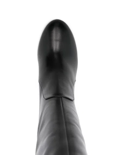 Stuart Weitzman Nappa Leather Knee-high Babette Boots In Black
