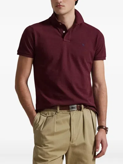 Polo Ralph Lauren Cotton Polo In Burgundy