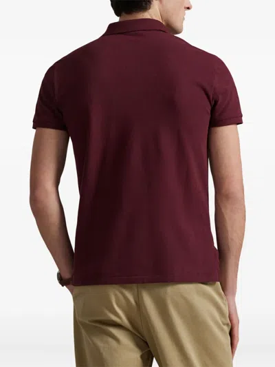 Polo Ralph Lauren Cotton Polo In Burgundy