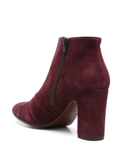 Chie Mihara Erina Y-strap Ankle Boots In Burgundy