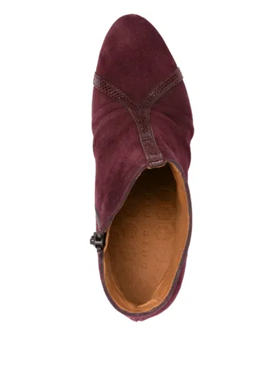 Chie Mihara Erina Y-strap Ankle Boots In Burgundy