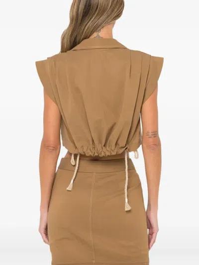 PREEN 排扣短款衬衫