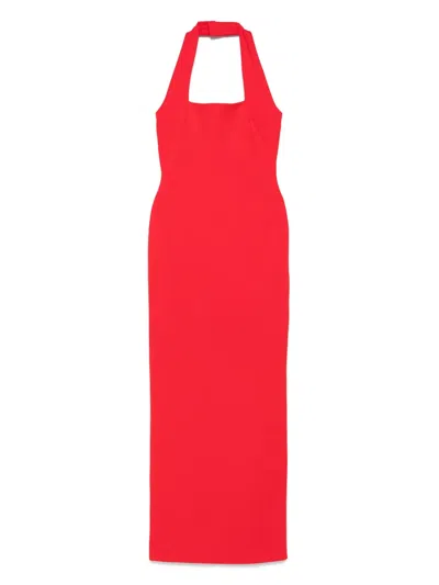 Solace London Ilona Maxi Dress In Red