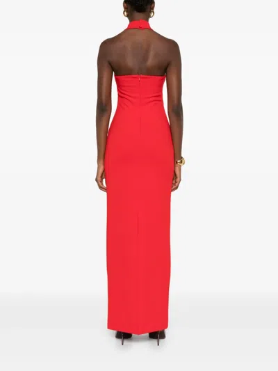 Solace London Ilona Maxi Dress In Red