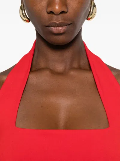 Solace London Ilona Maxi Dress In Red