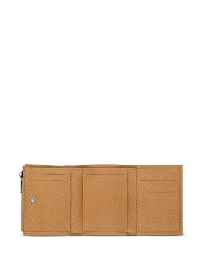 Longchamp Leather Wallet In Neutral