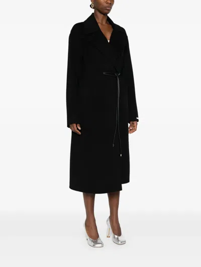 Sportmax Black Abbot Coat In Black