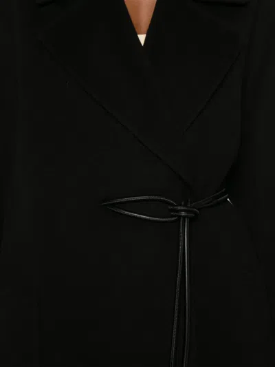 Sportmax Black Abbot Coat In Black