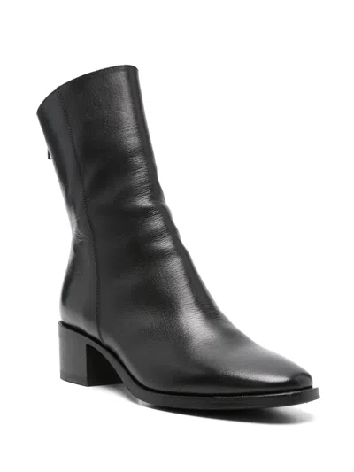 Pantanetti 50mm Leather Boots In Black