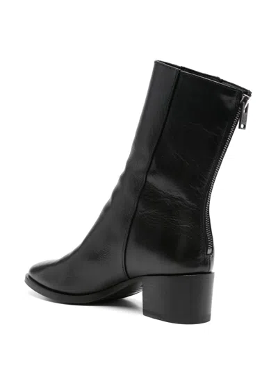 Pantanetti 50mm Leather Boots In Black