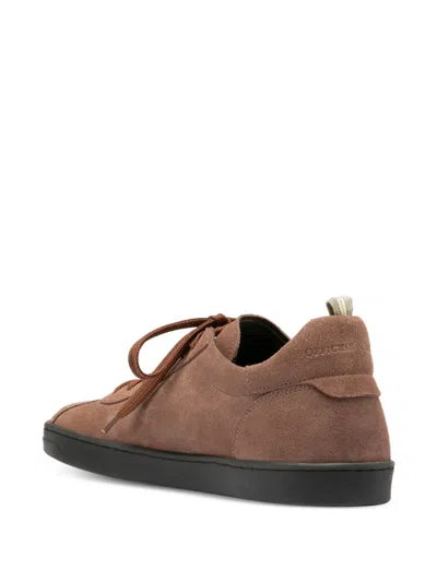 Officine Creative Suede Lace-up Sneakers In Brown