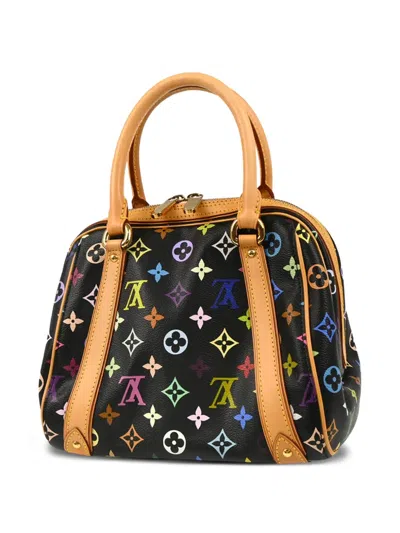 Pre-owned Louis Vuitton X Takashi Murakami 2007 Monogram Priscilla Handbag In Black