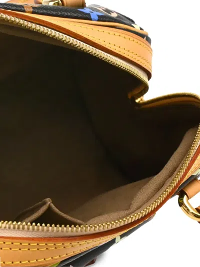 Pre-owned Louis Vuitton X Takashi Murakami 2007 Monogram Priscilla Handbag In Black