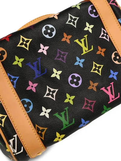 Pre-owned Louis Vuitton X Takashi Murakami 2007 Monogram Priscilla Handbag In Black