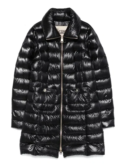 Herno Turtleneck Down Jacket In Black