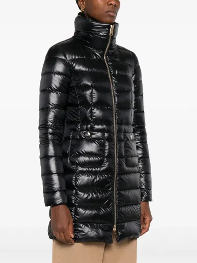 Herno Turtleneck Down Jacket In Black