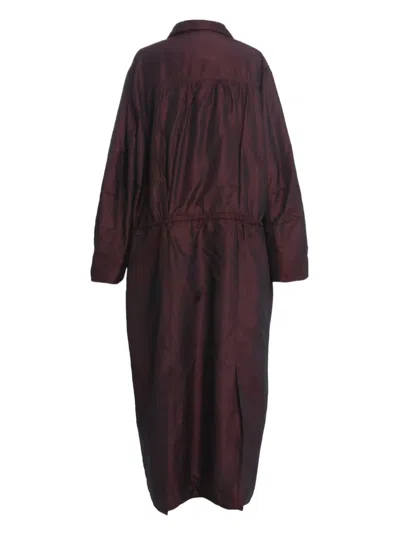 Pre-owned Laura Biagiotti Vintage  Drawstring-waist Coat In Red