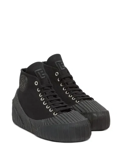 Balmain Riff Sneakers In Black
