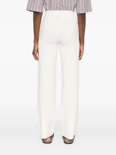 Max Mara White Onore Pants In Neutral