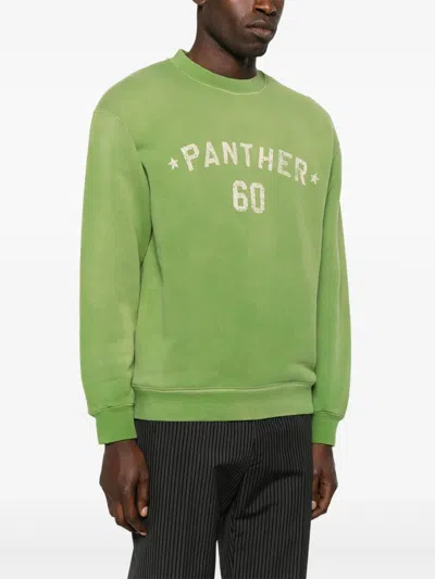 Valentino Cotton S Graphic Print Sweater In Green