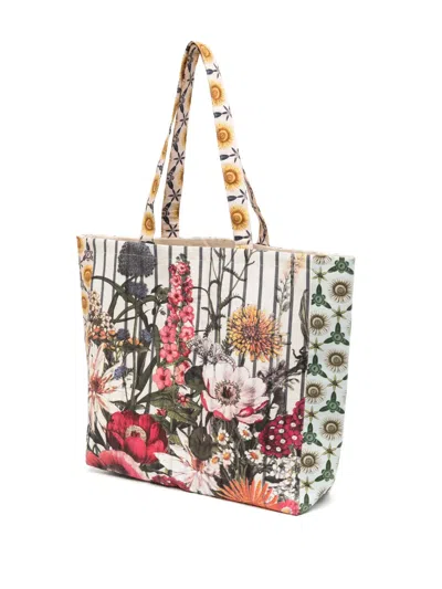 花卉印花手提包