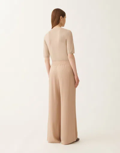 Fabiana Filippi Amelia Envers Satin Trousers In Neutral