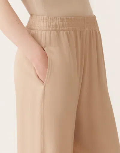 Fabiana Filippi Amelia Envers Satin Trousers In Neutral
