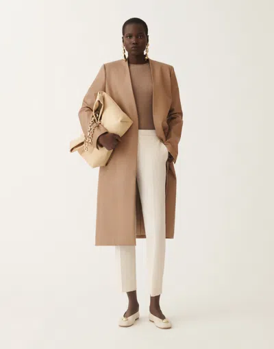 Fabiana Filippi Montefalco Techno Tailoring Trousers In Neutral